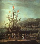 Claude Lorrain The Trojan Women Setting Fire to their Fleet oil painting artist